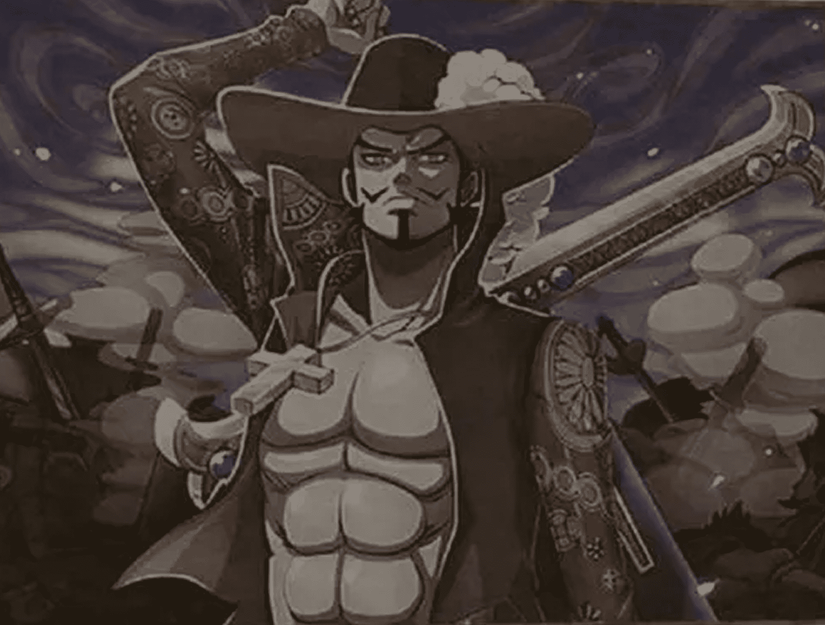 Dracule Mihawk wanted poster