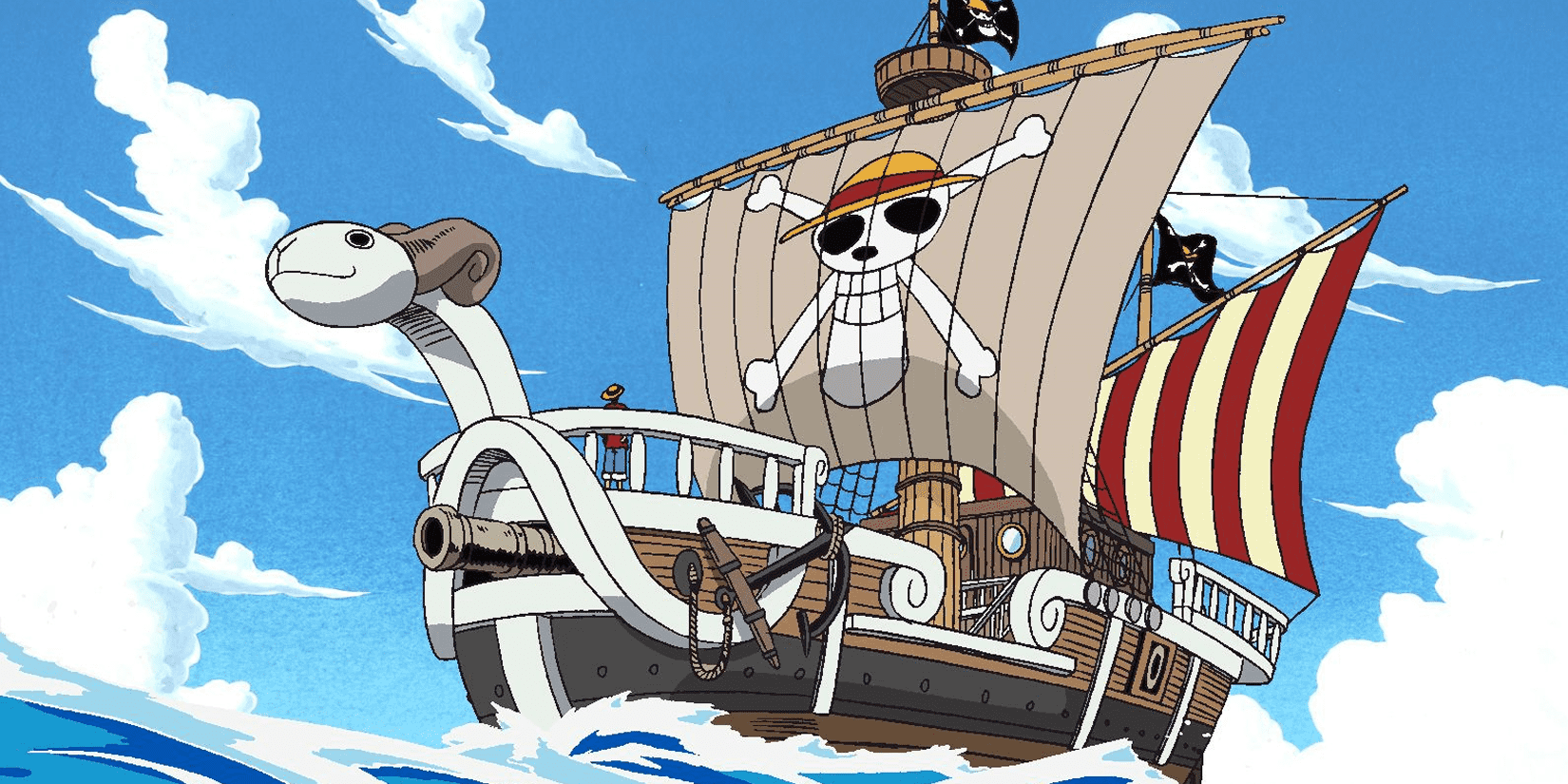 Placeholder — the Going Merry sets sail for the first time