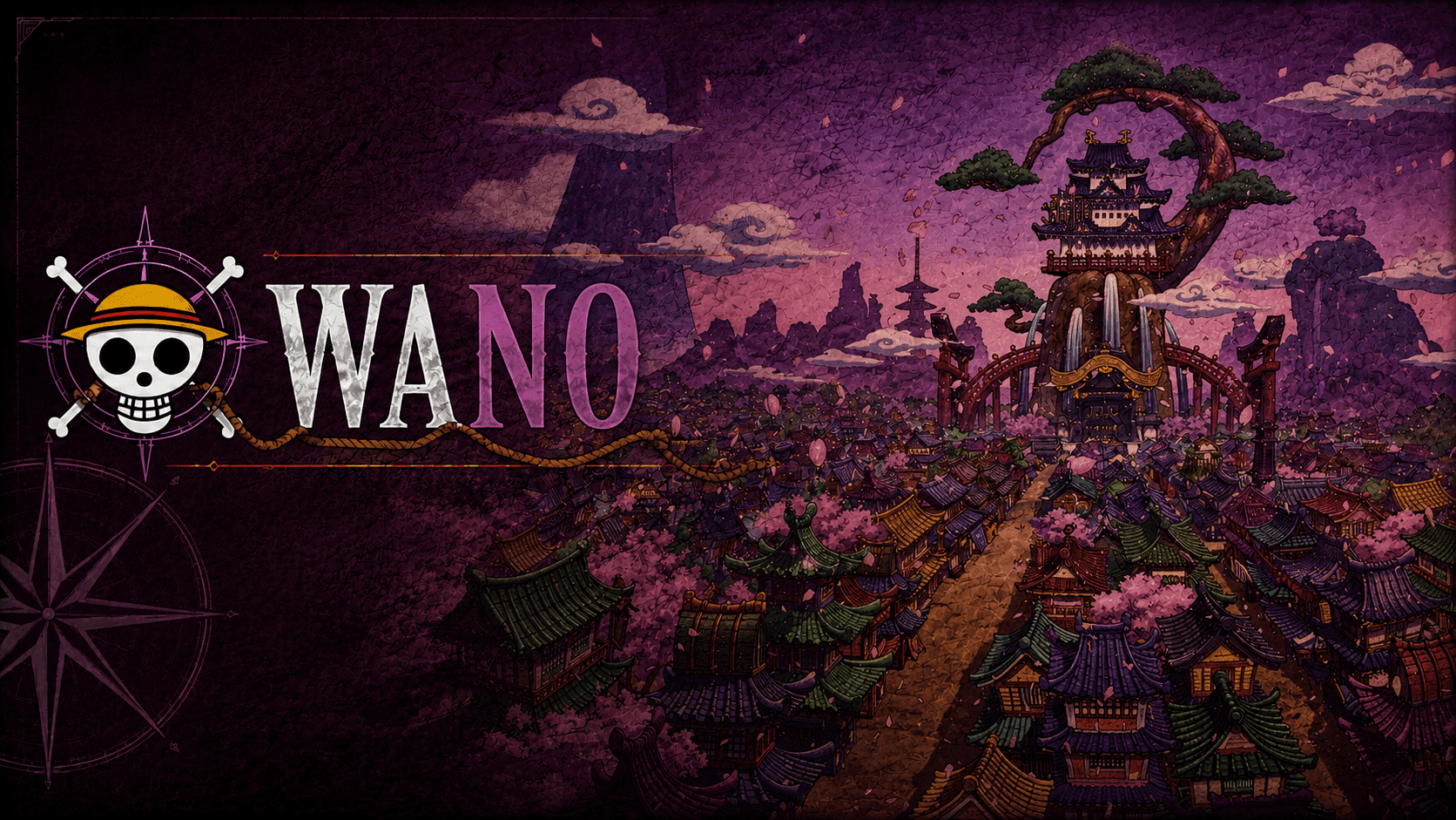 Onigashima rises into the night sky as the rooftop battle for Wano begins — the longest and biggest saga of the show.