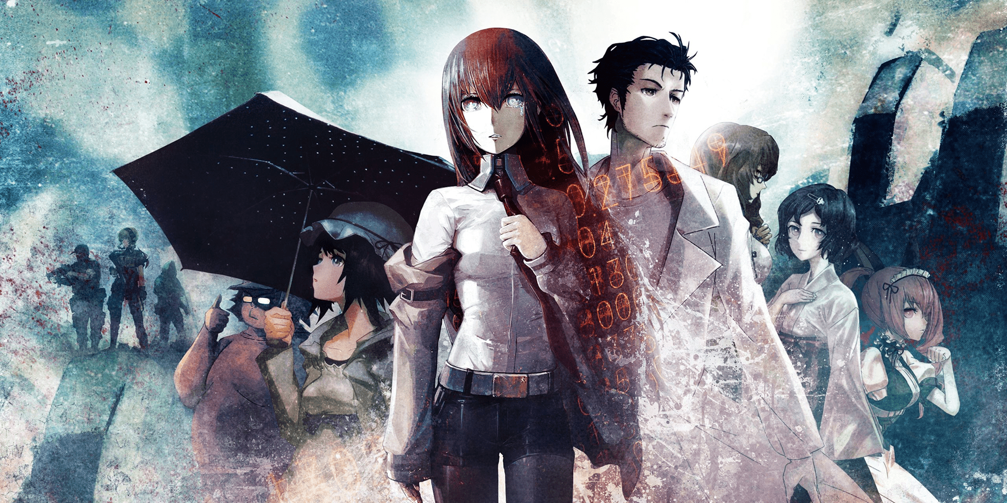 Okabe Rintaro reacting to the divergence meter